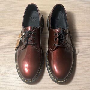 Dr. Martens Brown Ankle Boots with Classic Lace-Up Design